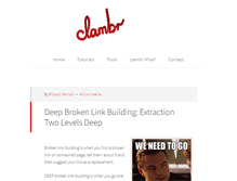 Tablet Screenshot of clambr.com
